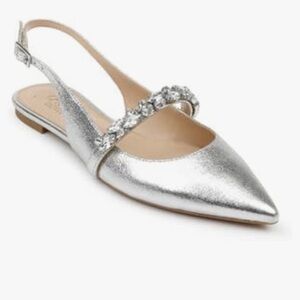 Jewel Badgley Mischka: Bambi Pointed Toe Sling ✨🥂